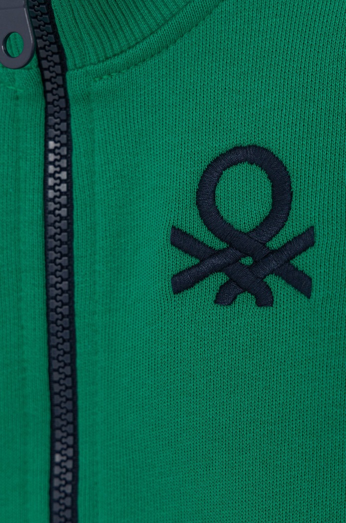 CHLAPEC Dětská bavlněná mikina United Colors of Benetton 3J68C5196.82.100 zelená