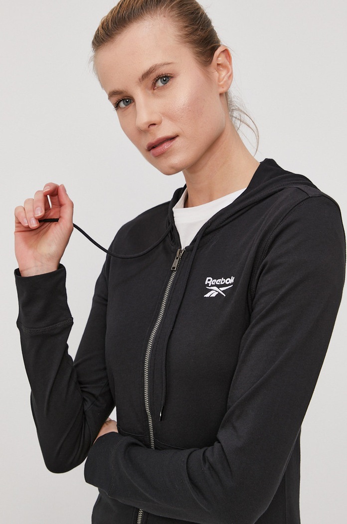 Reebok Hanorac de bumbac GL2548 negru GL2548