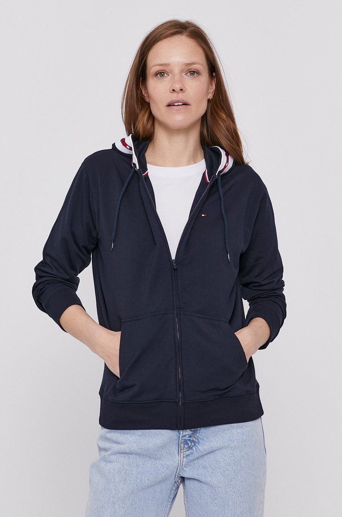 Mikina Tommy Hilfiger s kapucí námořnická modř UW0UW02534.4891
