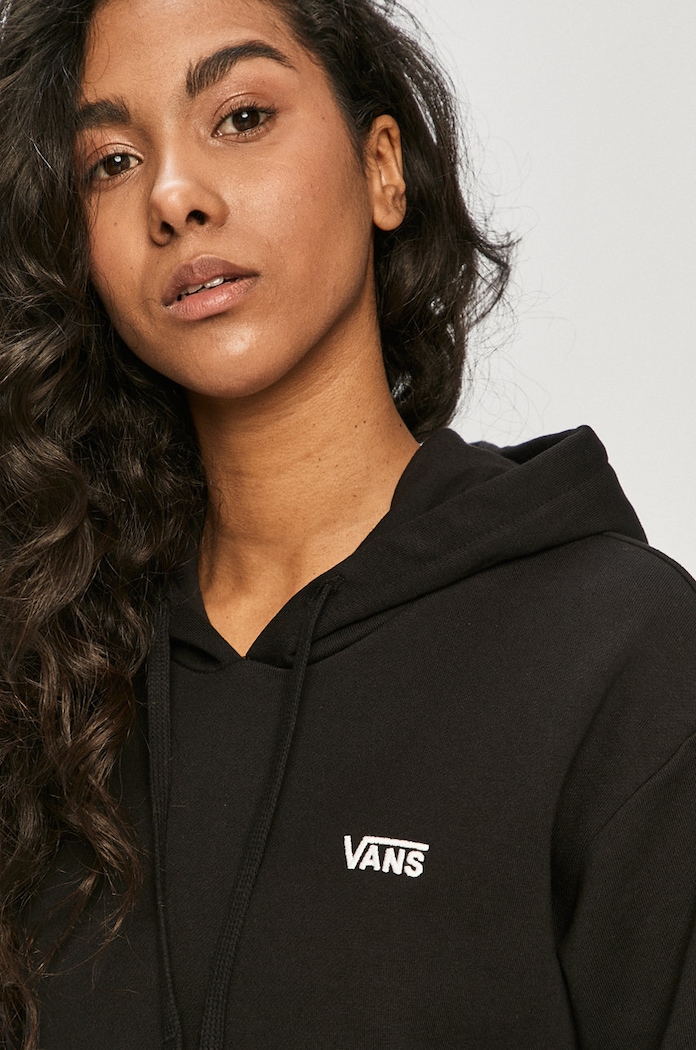 Vans bombažna mikica črna VN0A5AR4BLK1