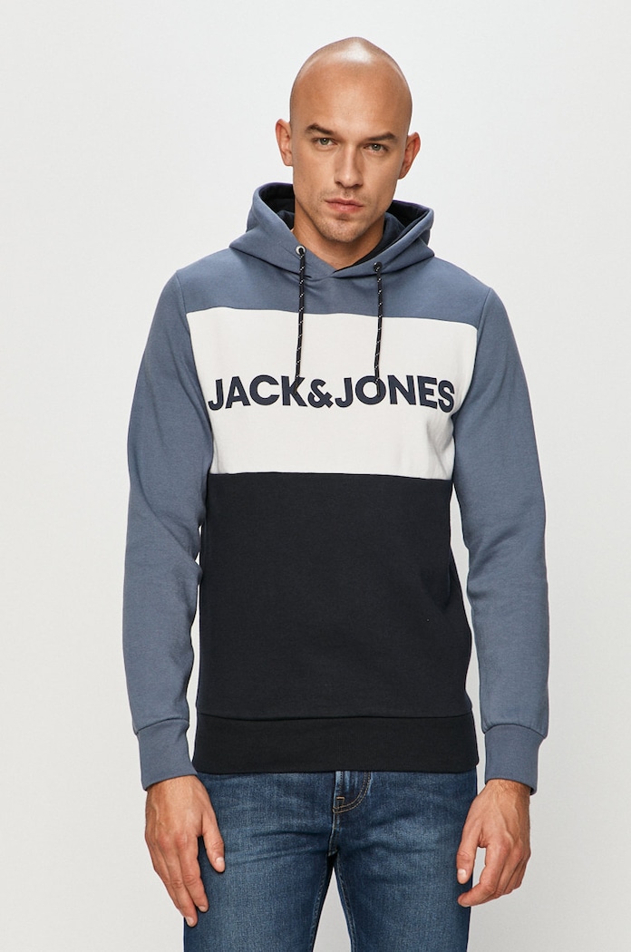 Jack & Jones - Bluza wzorzyste niebieski 12172344
