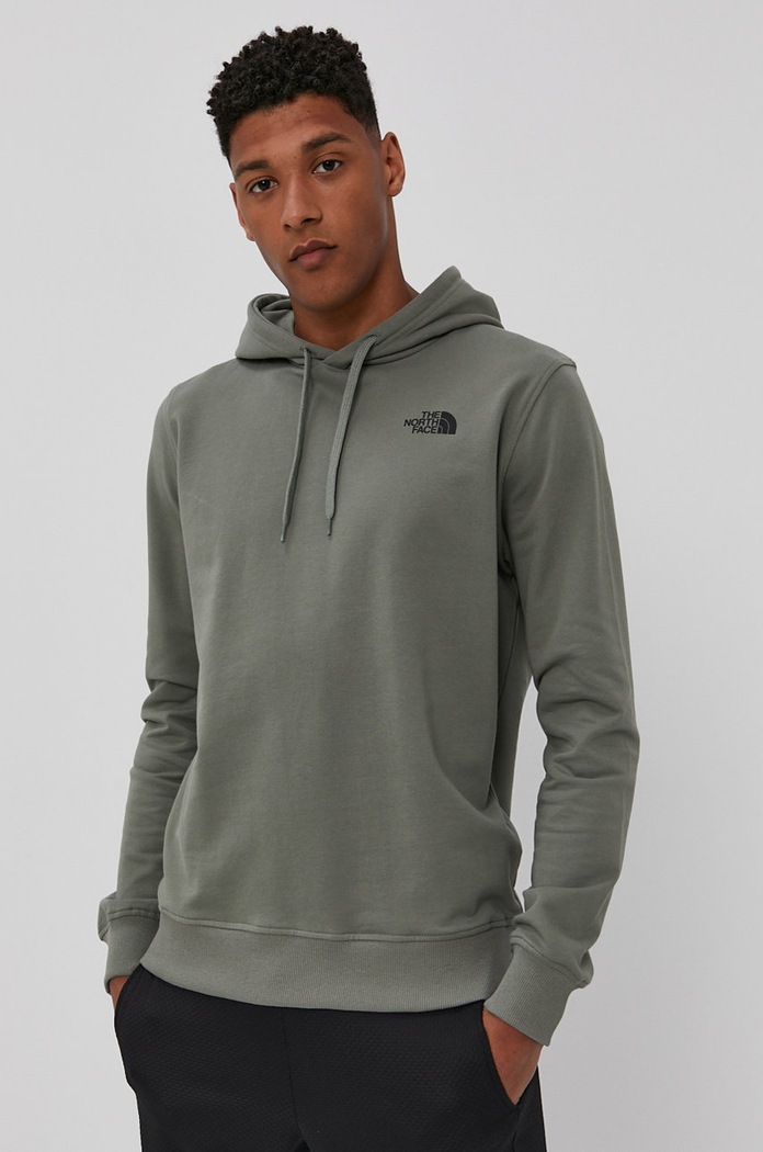 The North Face Bluza bawełniana bawełna zielony NF0A2S57V381