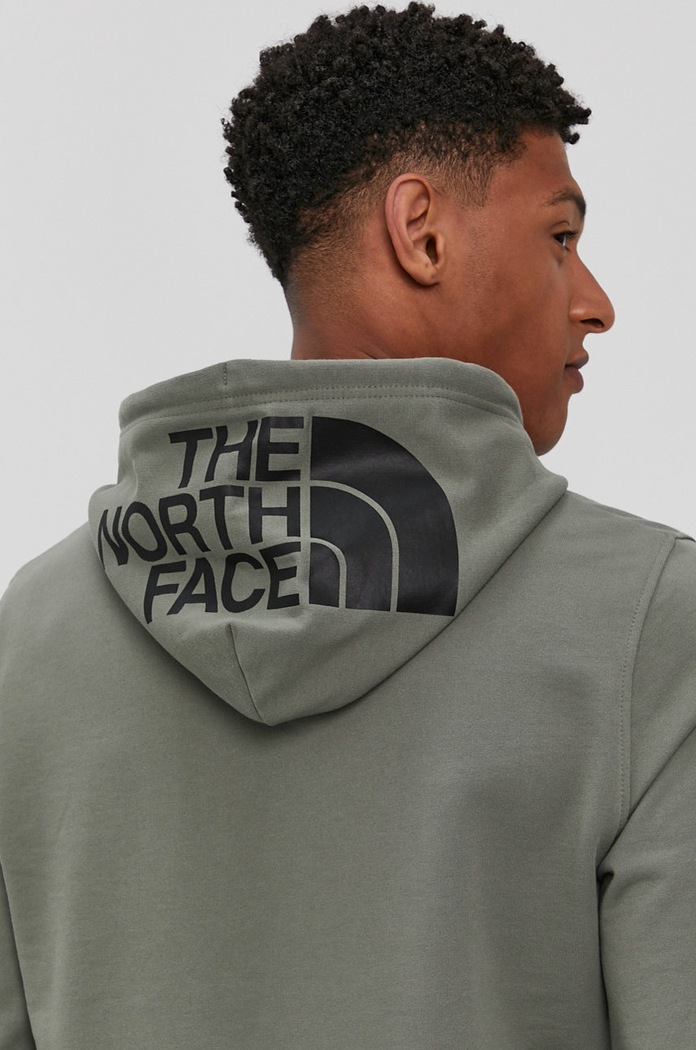 The North Face Bluza bawełniana NF0A2S57V381 zielony SS21
