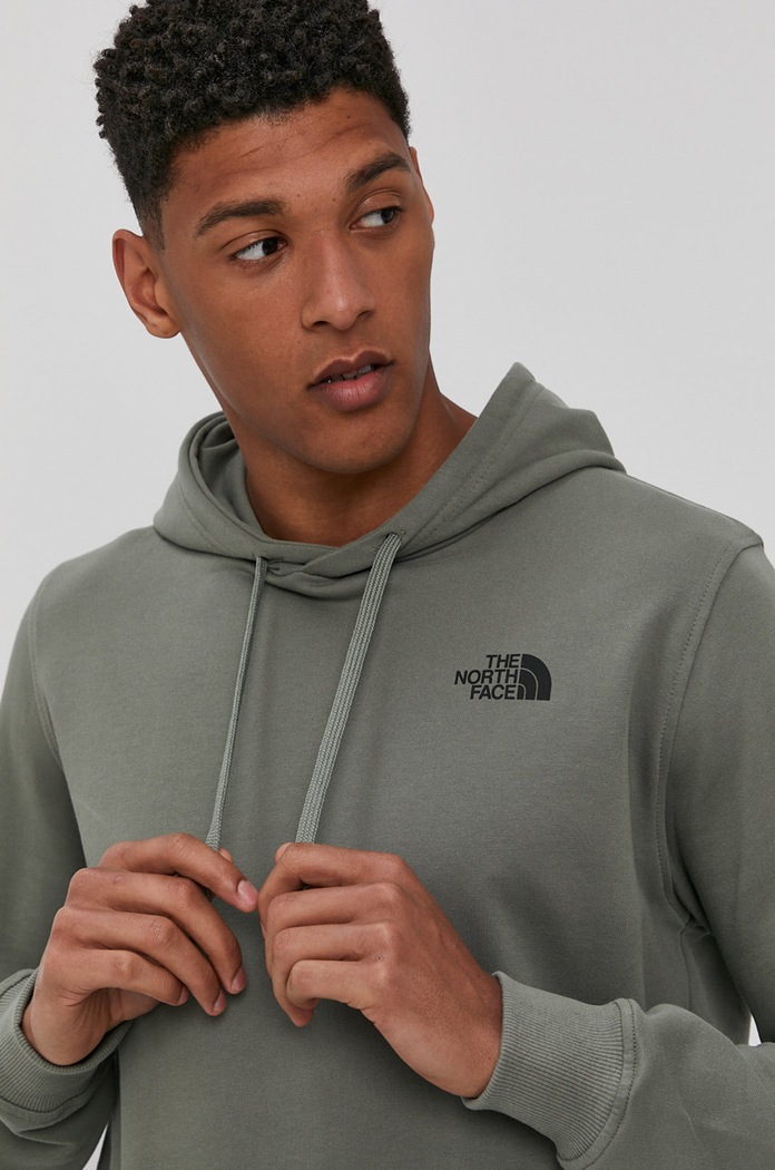 The North Face Bluza bawełniana NF0A2S57V381 zielony
