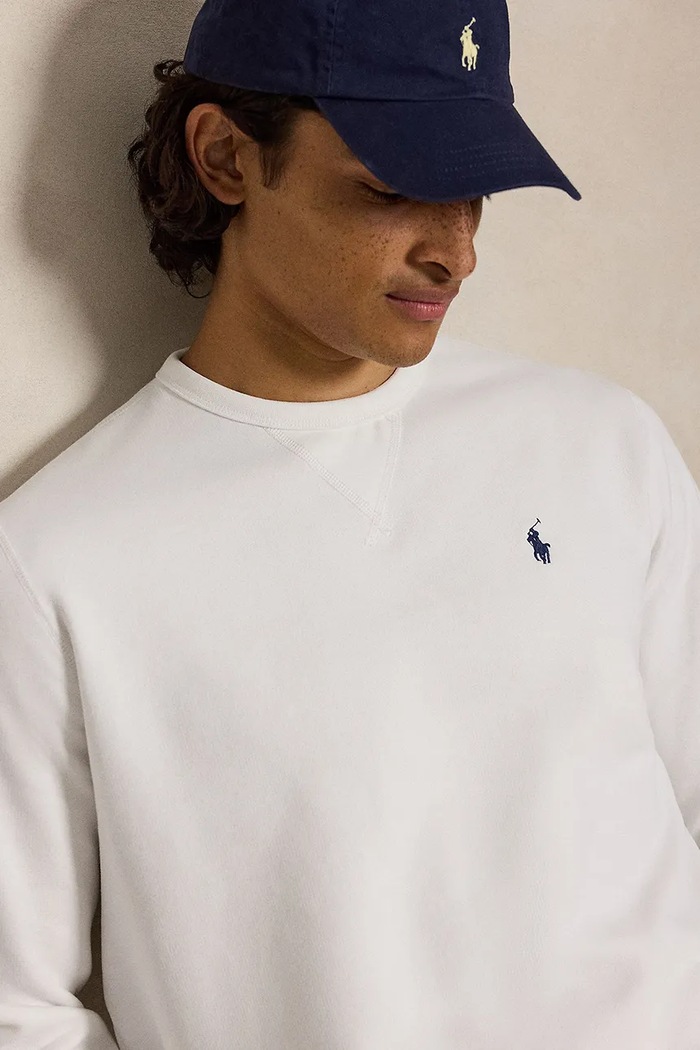 Polo Ralph Lauren bombažna mikica bela 710766772009