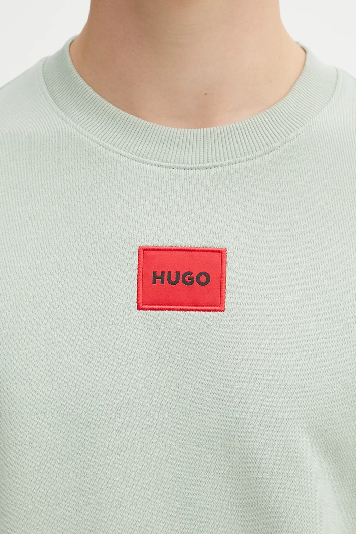 HUGO pamut melegítőfelső 50447964 zöld