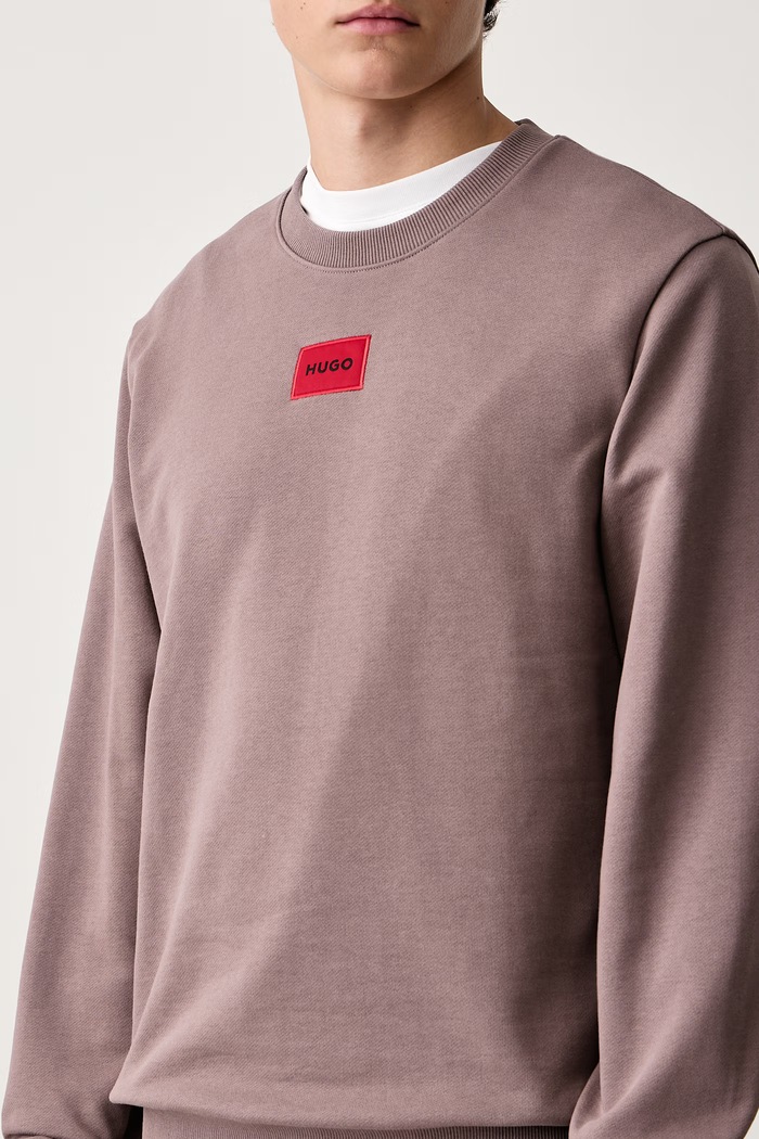 Bluza męska bawełniana Diragol212 HUGO 50447964 brązowy