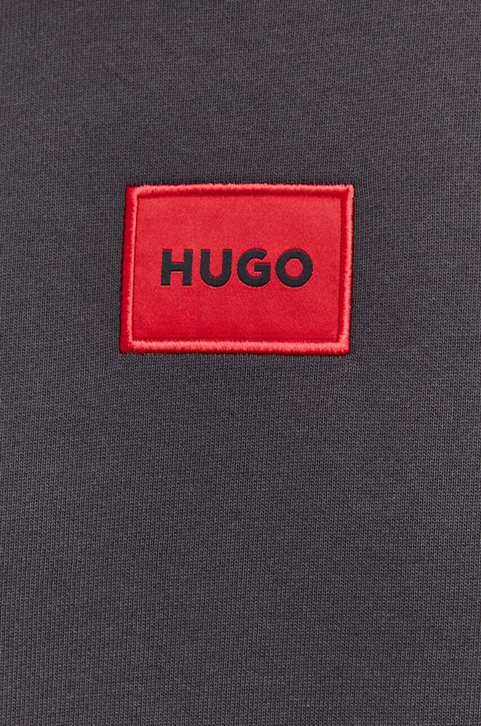 Βαμβακερή μπλούζα HUGO San Jared-C 50447964 γκρί
