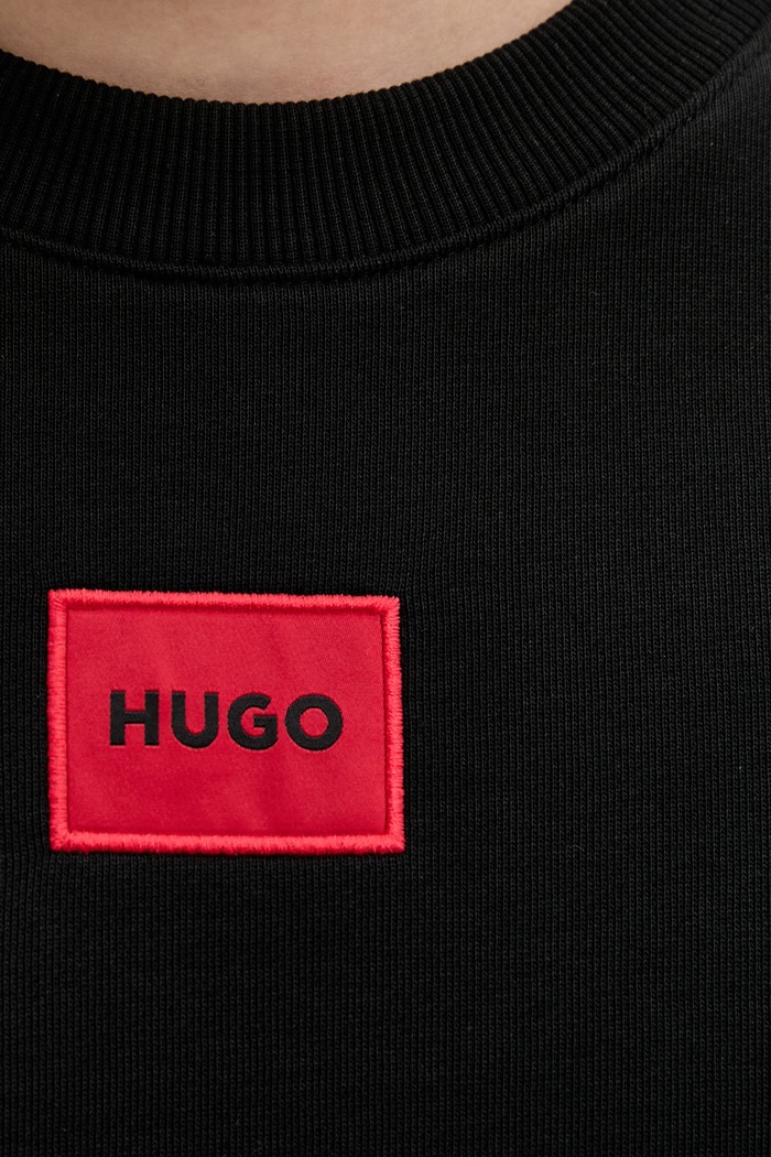 HUGO hanorac de bumbac Diragol212 50447964 negru
