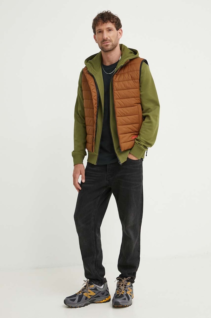 HUGO bluza bawełniana Daple212 50447972 zielony AW25