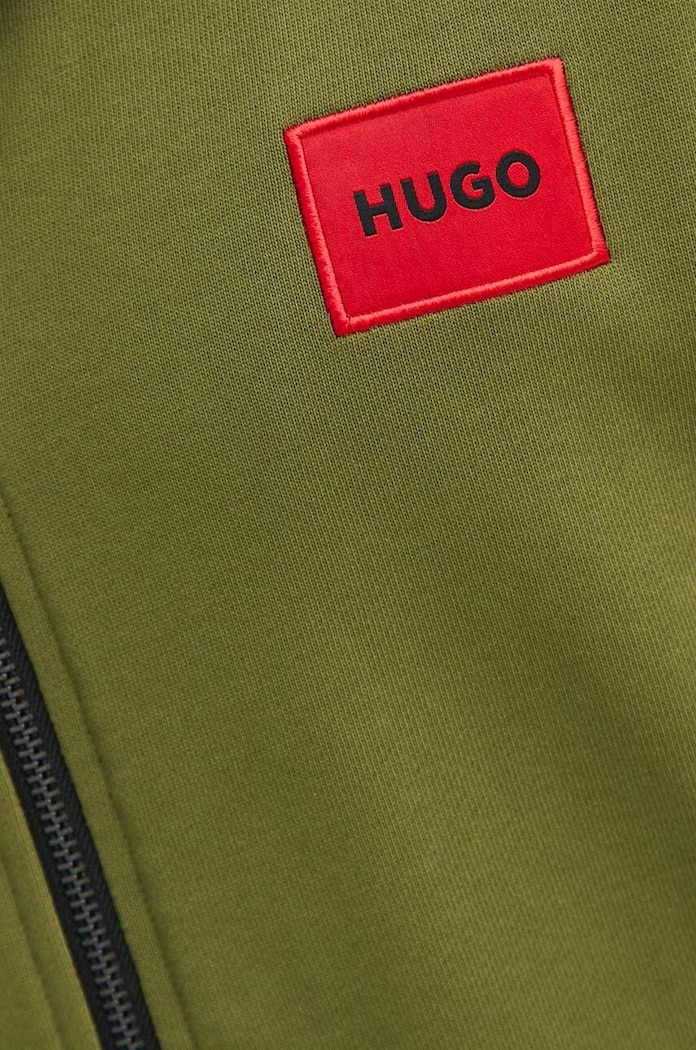 HUGO bluza bawełniana Daple212 50447972 zielony