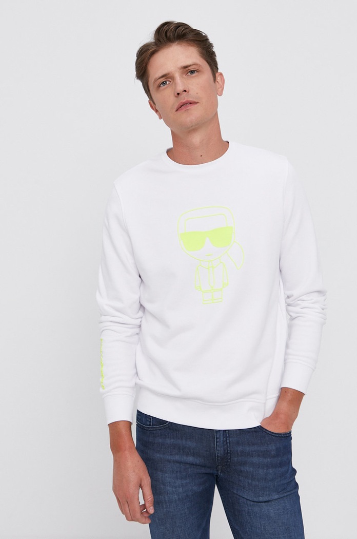 Karl Lagerfeld Bluza 511910.705096 aplikacja biały 511910.705096