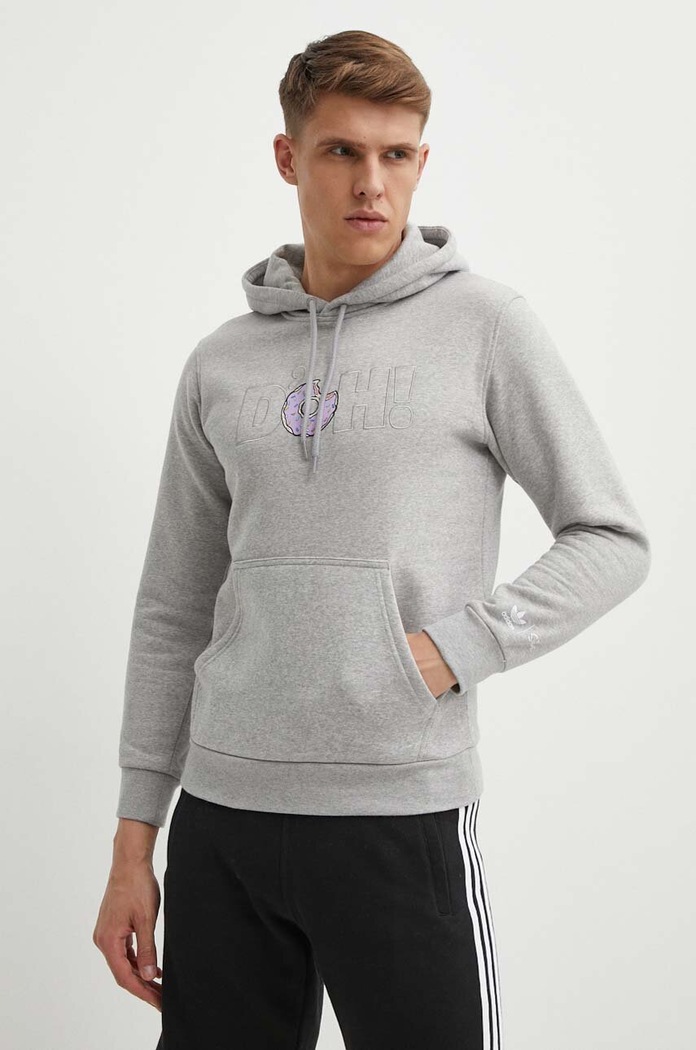 adidas Originals felső HA5816 aplikációval szürke HA5816