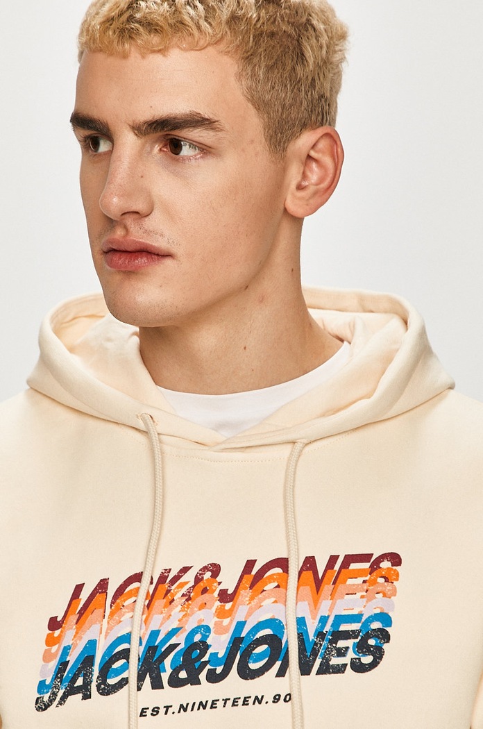 Mikina Jack & Jones béžová 12186385