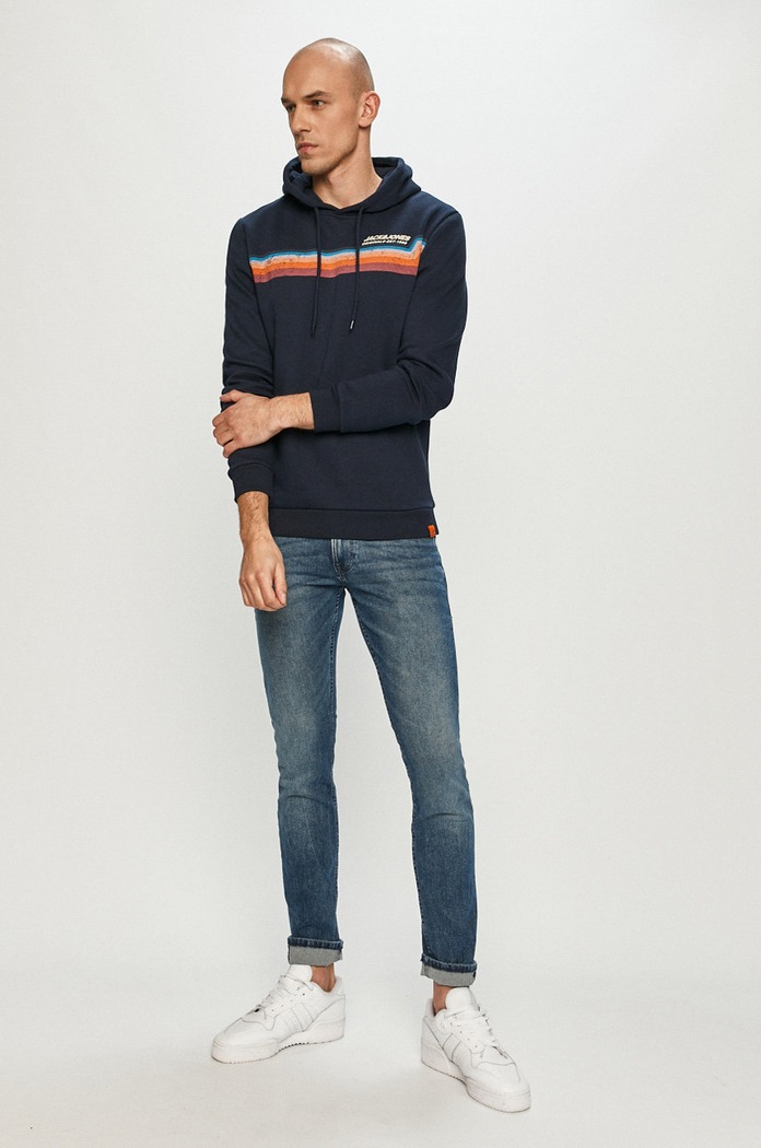 Jack & Jones Bluza 12186385 granatowy AA00