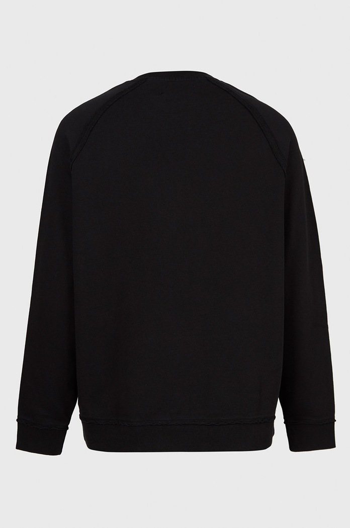 AllSaints Bluza bawełniana DIVERGE CREW czarny MF022U