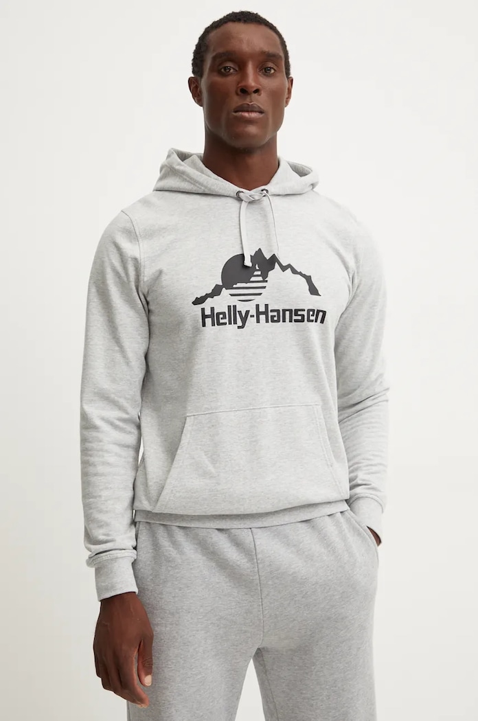 Helly Hansen суичър с качулка сив 62975