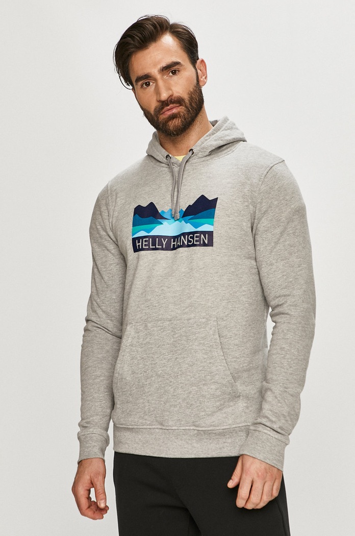 Helly Hansen - Суичър с качулка сив 62975