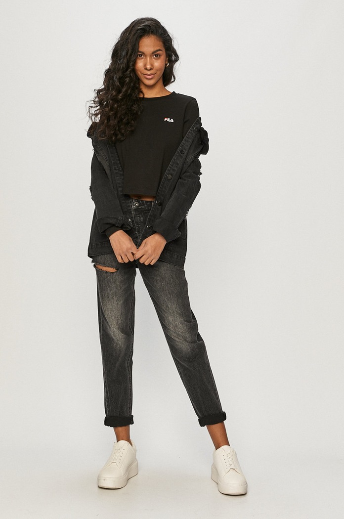 Fila - Longsleeve 687602 μαύρο SS21