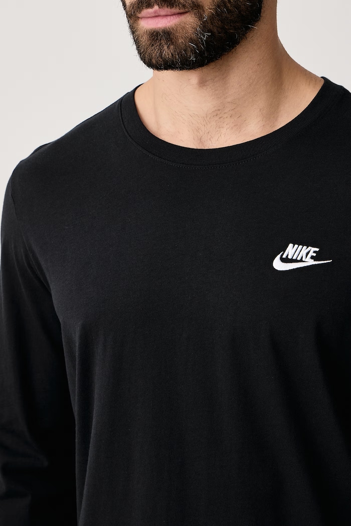Hosszúujjú férfi pamut Nike Sportswear AR5193 fekete