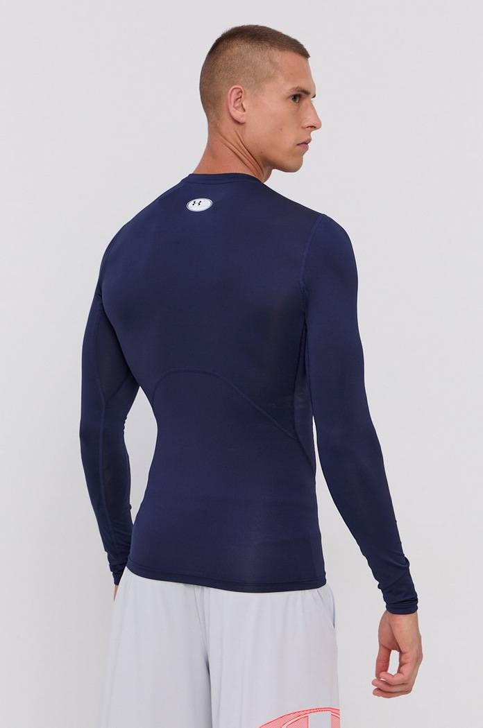 Oblačila Majica z dolgimi rokavi za vadbo Under Armour 1361524 mornarsko modra