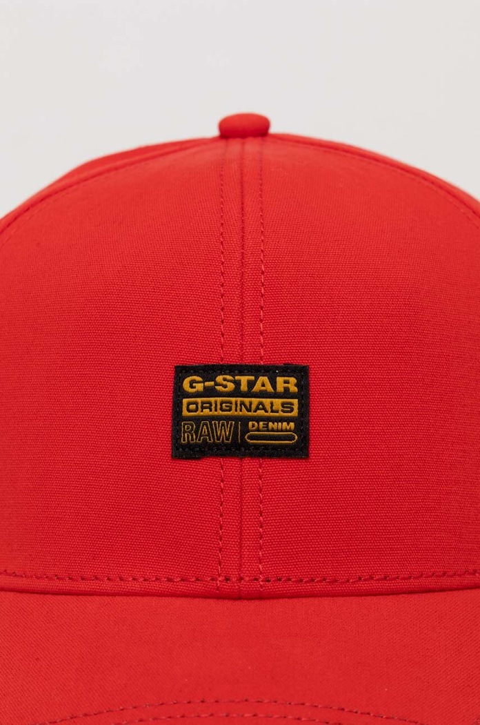 G-Star czapka bawełniana D03219.C693 czerwony AA00
