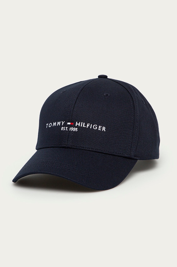 Tommy Hilfiger - Čiapka bavlna tmavomodrá AM0AM07352.4891