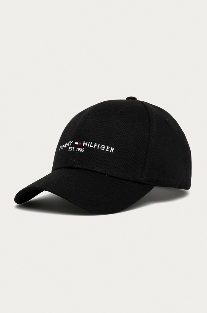 Tommy Hilfiger - Čiapka bavlna čierna AM0AM07352.4891