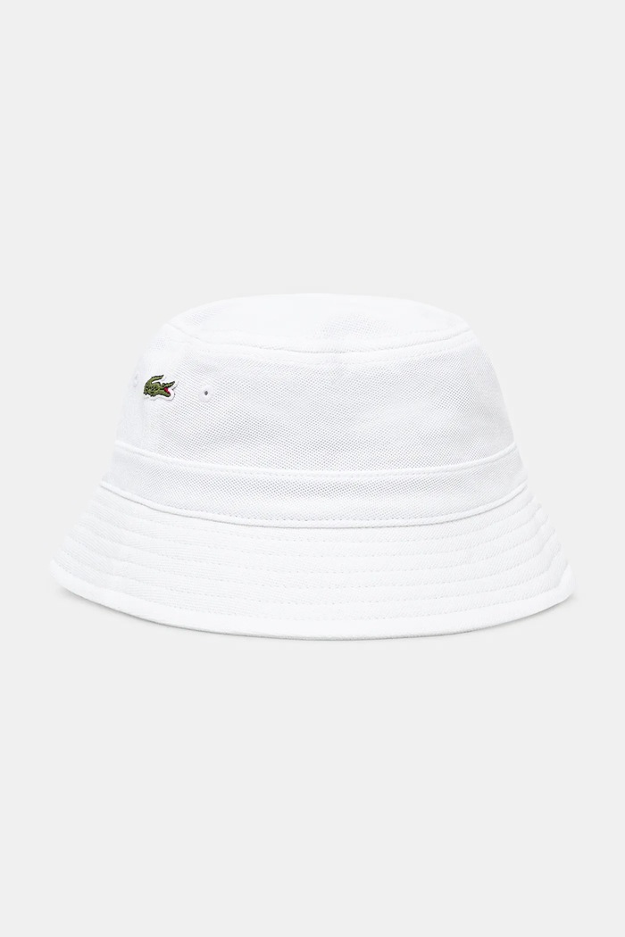Βαμβακερό καπέλο Lacoste λευκό RK2056
