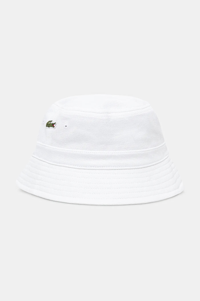Βαμβακερό καπέλο Lacoste λευκό RK2056