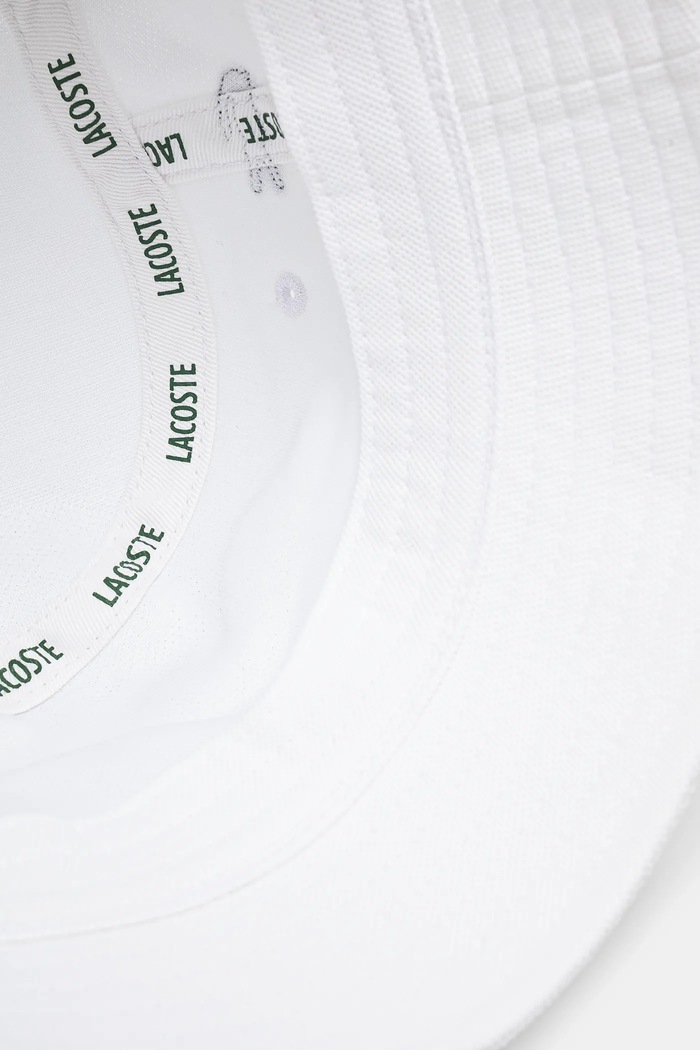 Βαμβακερό καπέλο Lacoste λευκό RK2056