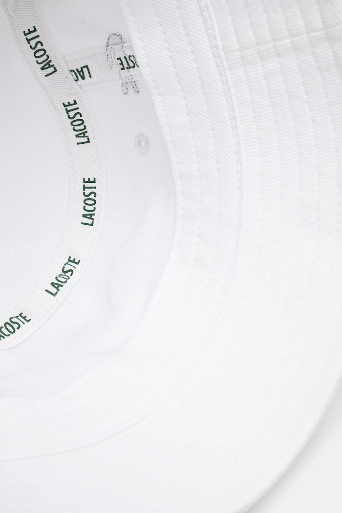 Βαμβακερό καπέλο Lacoste λευκό RK2056