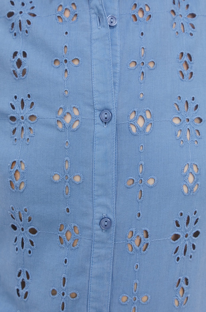 Bavlnená košeľa Pepe Jeans PL303978.545 modrá SS21