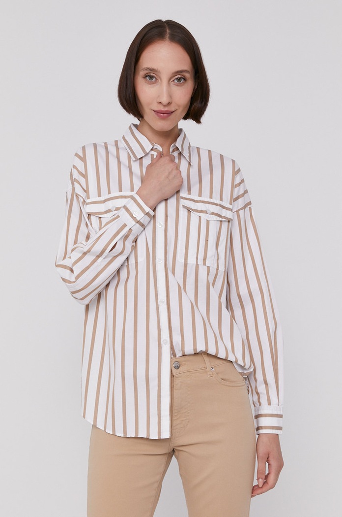 Boss Cămașă cu modele bej 50448821