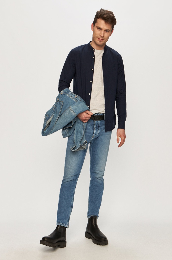 Odzież Jack & Jones Koszula 12163856 granatowy