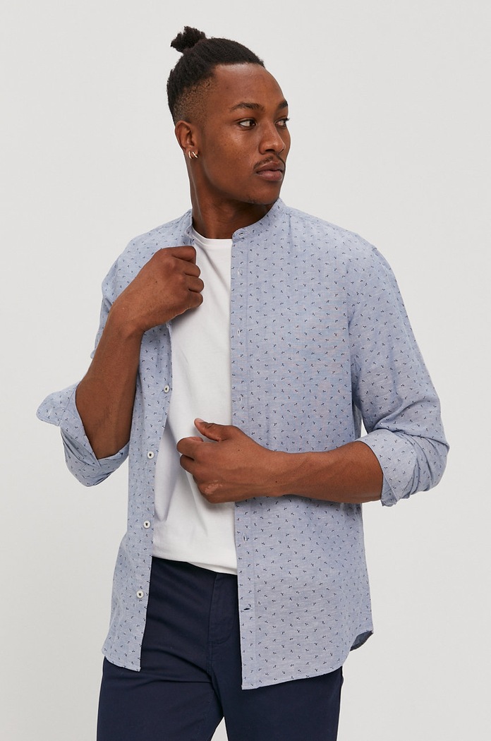 Jack & Jones Koszula 12181542 fioletowy
