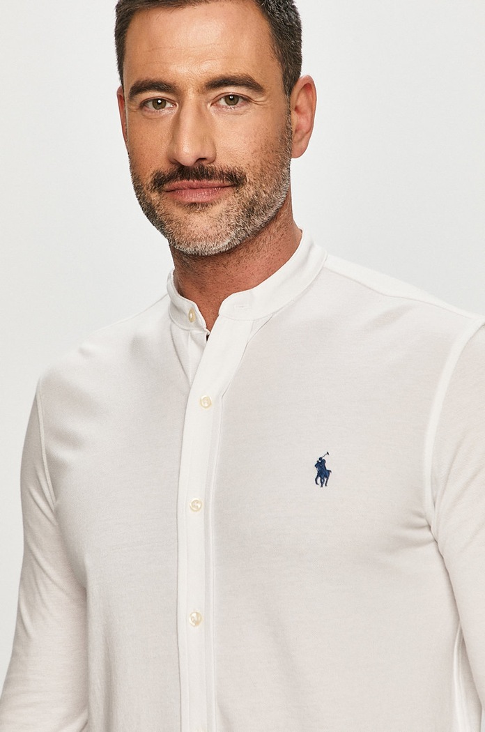 Polo Ralph Lauren - Košeľa jednofarebný biela 710742468002