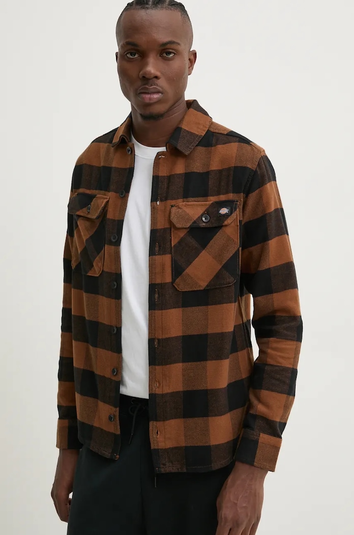 Dickies koszula wzorzyste brązowy DK0A4XDZBLK