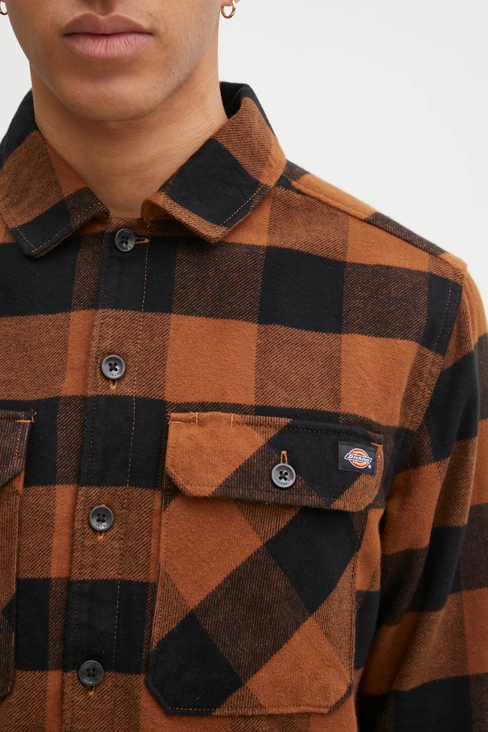Сорочка Dickies коричневий DK0A4XDZBLK