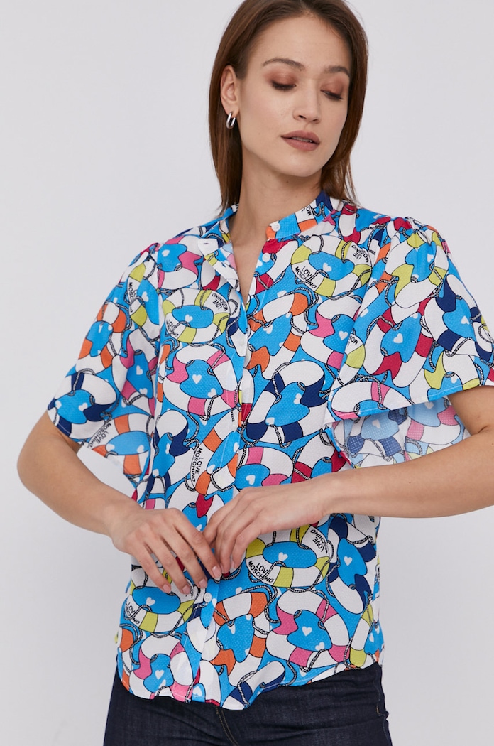Odzież Love Moschino Koszula W.C.E08.00.T.109A niebieski