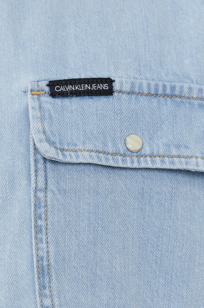 Calvin Klein Jeans Koszula jeansowa J30J318036.4891 J30J318036.4891 niebieski SS21