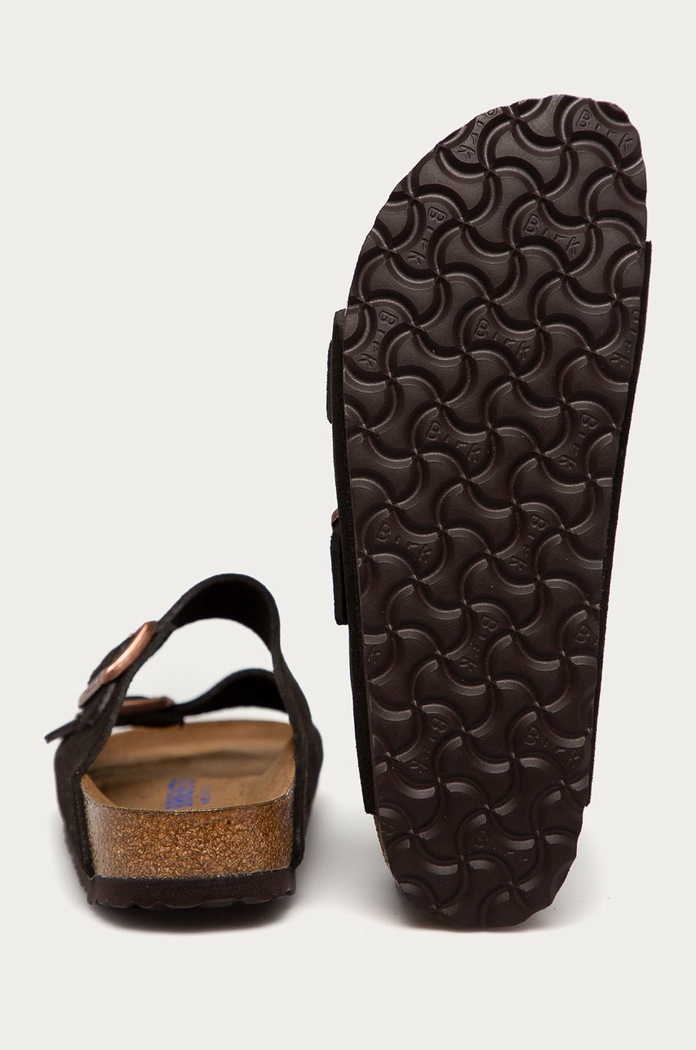 Παπούτσια Παντόφλες σουέτ Birkenstock Arizona 951313 καφέ