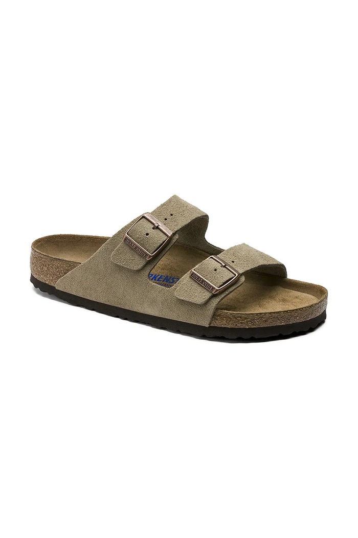 Semišové pantofle Birkenstock Arizona 951303 béžová AA00