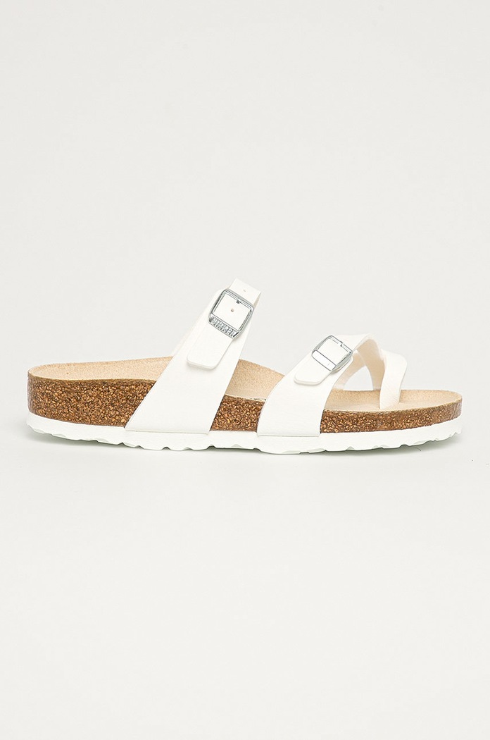 Šľapky Birkenstock Mayari imitácia kože biela 71053