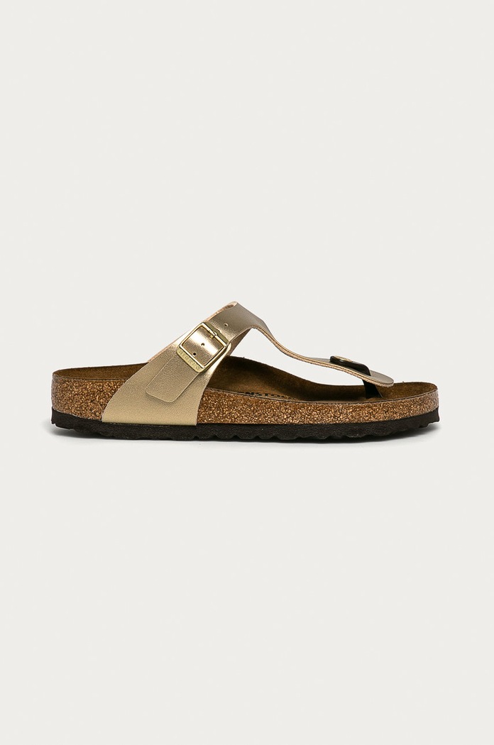 Birkenstock japonki Gizeh syntetyczny złoty 1016108