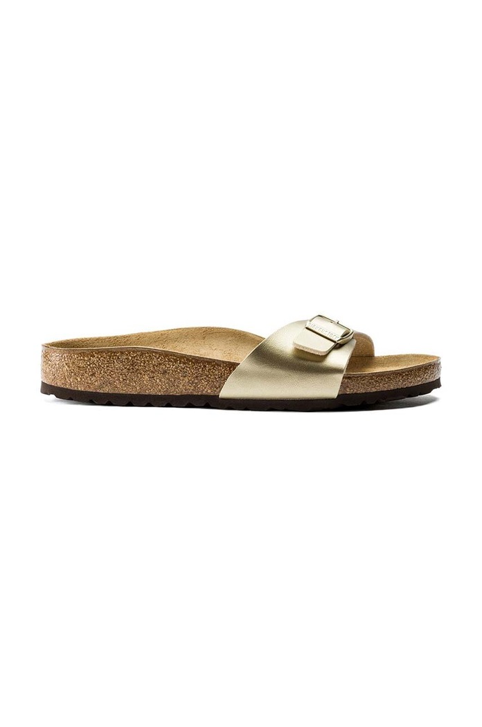 Παντόφλες Birkenstock Madrid φλατ χρυσαφί 1016107