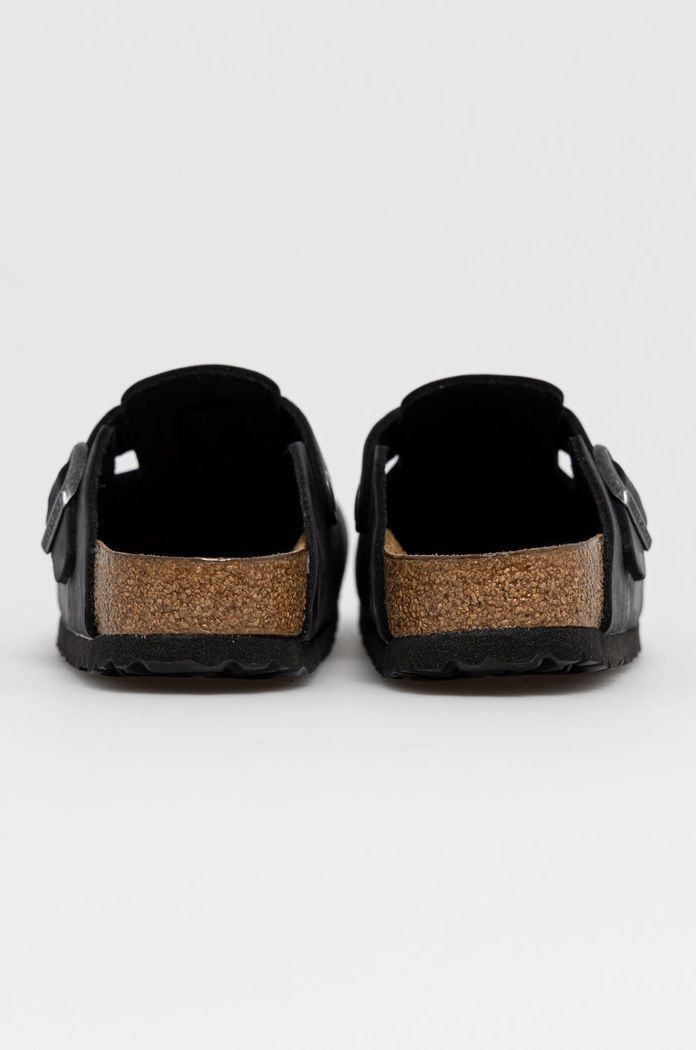 Obuv Kožené šľapky Birkenstock Boston 59463 čierna