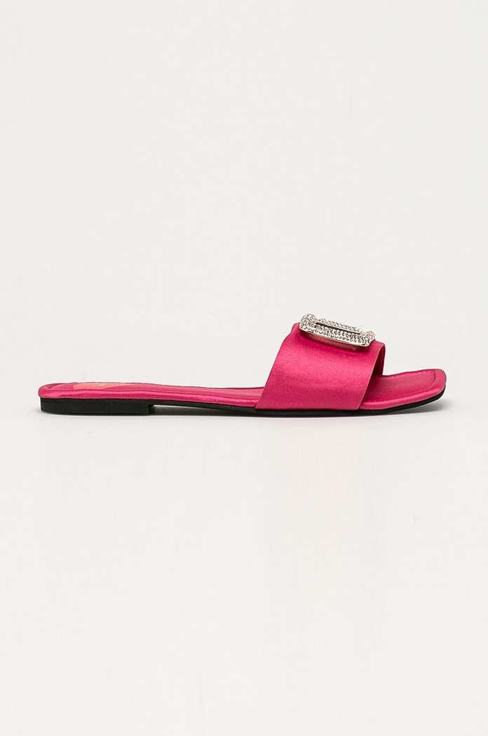 Love Moschino Klapki tekstylny różowy JA28231C0CJI0604