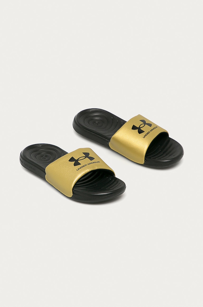 Pantofle Under Armour 3023772 3023772 zlatá SS23