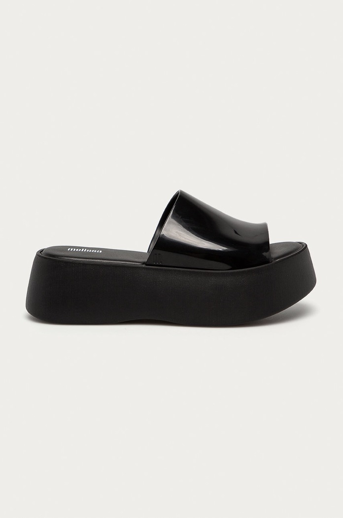 Šľapky Melissa platforma čierna M.32818.01003